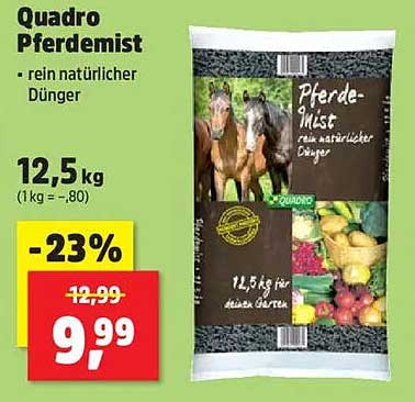 Quadro Pferdemist - rein natürlicher Dünger
