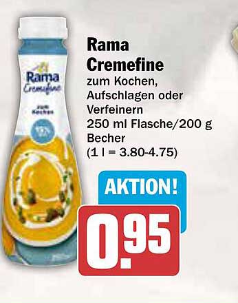 Rama Cremefine zum Kochen, Aufschlagen oder Verfeinern