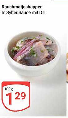 Rauchmatjeshappen in Sylter Sauce mit Dill