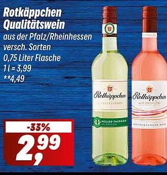 Rotkäppchen Qualitätswein 0,75 Liter Flasche