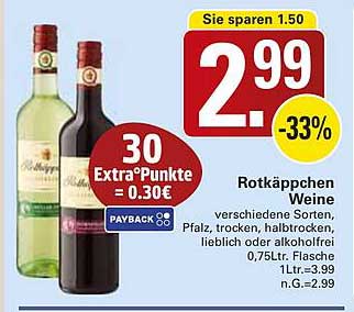 Rotkäppchen Weine - verschiedene Sorten