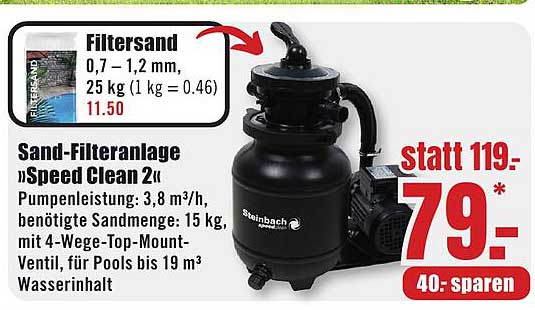 Sand-Filteranlage »Speed Clean 2«