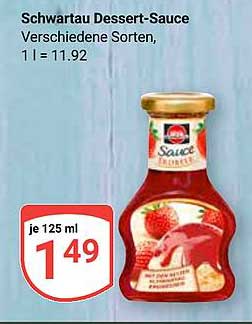 Schwartau Dessert-Sauce - Verschiedene Sorten