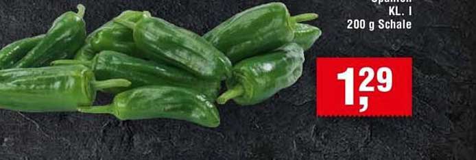 Spanische Peppertüten, KL. I, 200 g Schale