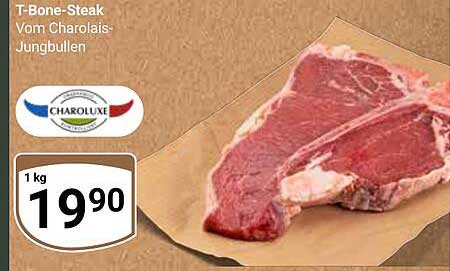 T-Bone-Steak Vom Charolais-Jungbullen