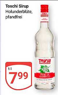 Toschi Sirup Holunderblüte, pfandfrei