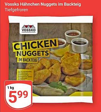 Vossko Hähnchen Nuggets im Backteig