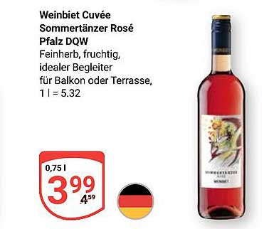 Weinbiet Cuvée Sommertänzer Rosé Pfalz DQW