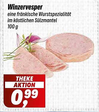 Winzervesper - eine fränkische Wurst Spezialität im köstlichen Sülzmantel