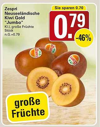 Zespri Neuseeländische Kiwi Gold "Jumbo"