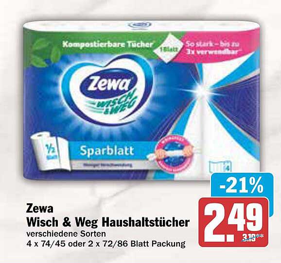 Zewa Wisch & Weg Haushaltstücher
