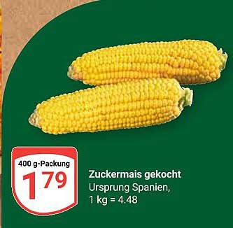 Zuckermais gekocht 400 g-Packung