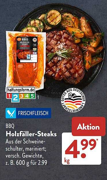 BBQ Holzfäller-Steaks
