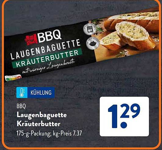 BBQ Laugenbaguette Kräuterbutter