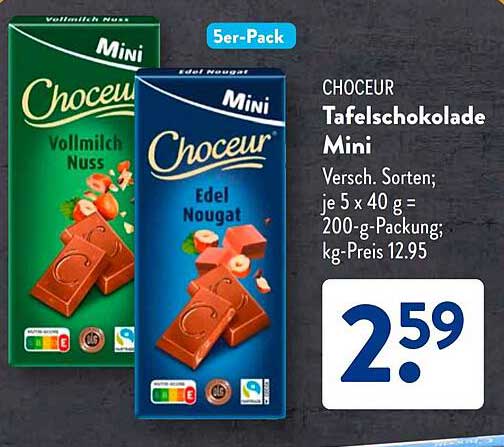 CHOCEUR Tafelschokolade Mini