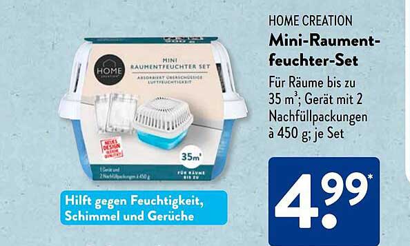 HOME CREATION Mini-Raumfeuchtigkeits-Set