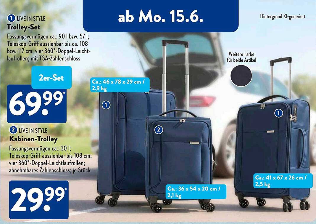 LIVE IN STYLE Trolley-Set