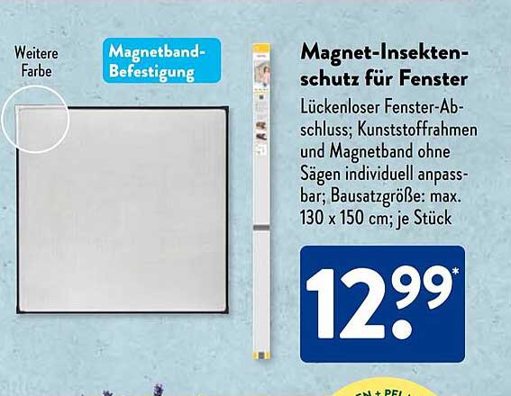 Magnet-Insektenschutz für Fenster