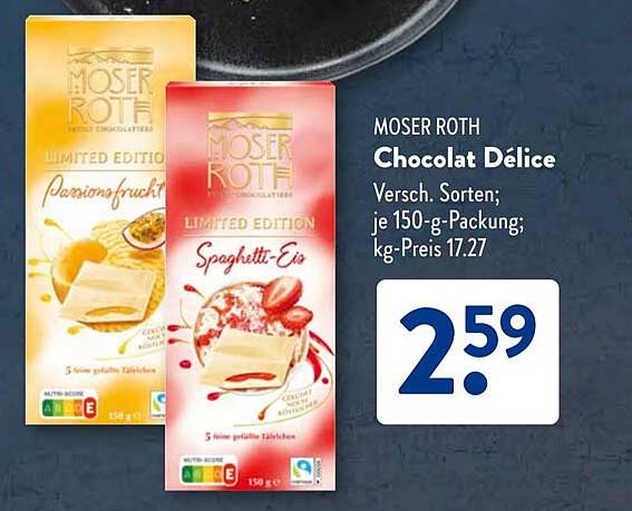 MOSER ROTH Chocolat Délice
