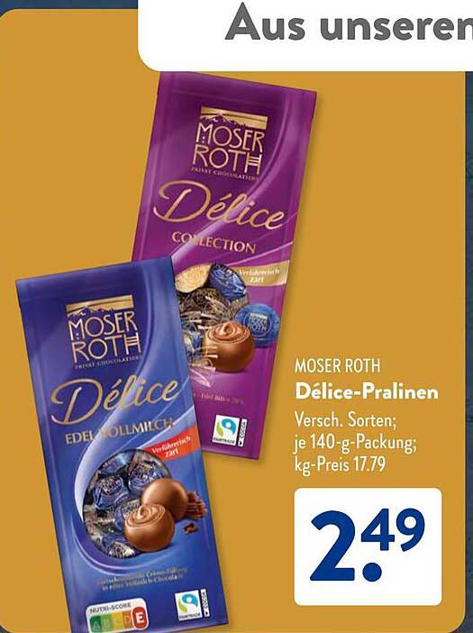 MOSER ROTH Délice-Pralinen