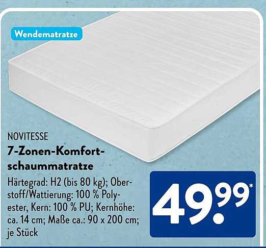 NOVITESSE 7-Zonen-Komfortschaummatratze