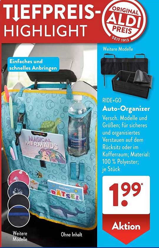 RIDE+GO Auto-Organizer
