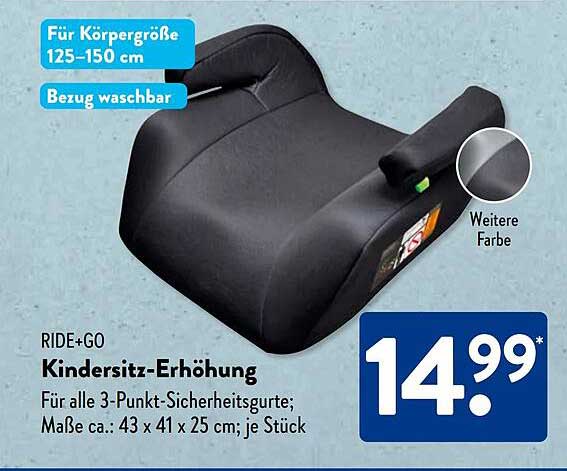 RIDE+GO Kindersitz-Erhöhung