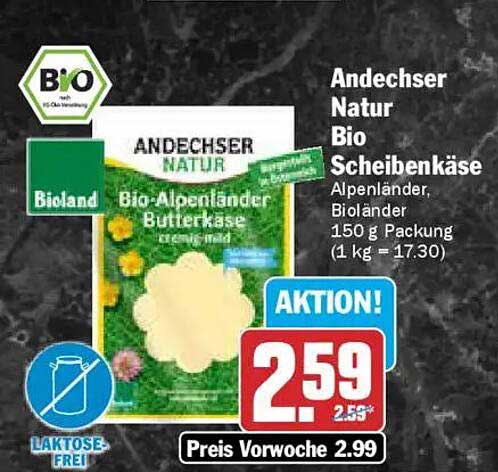 Andechser Natur Bio Scheibenkäse