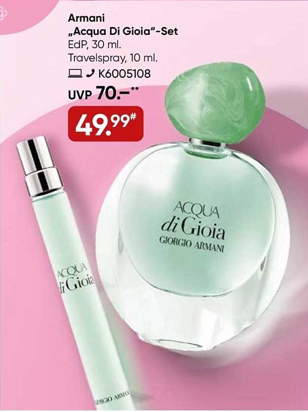 Armani „Acqua Di Gioia“-Set