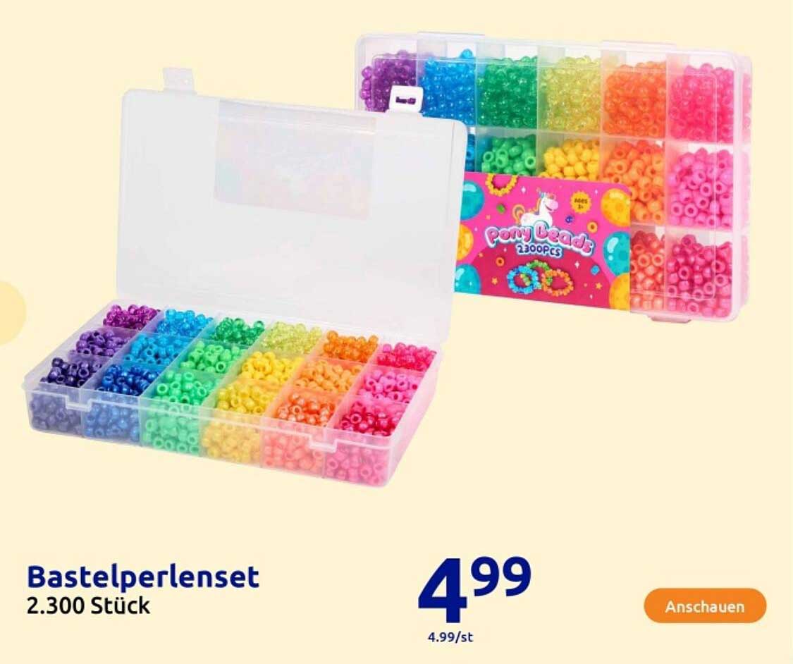 Bastelperlen Set 2.300 Stück