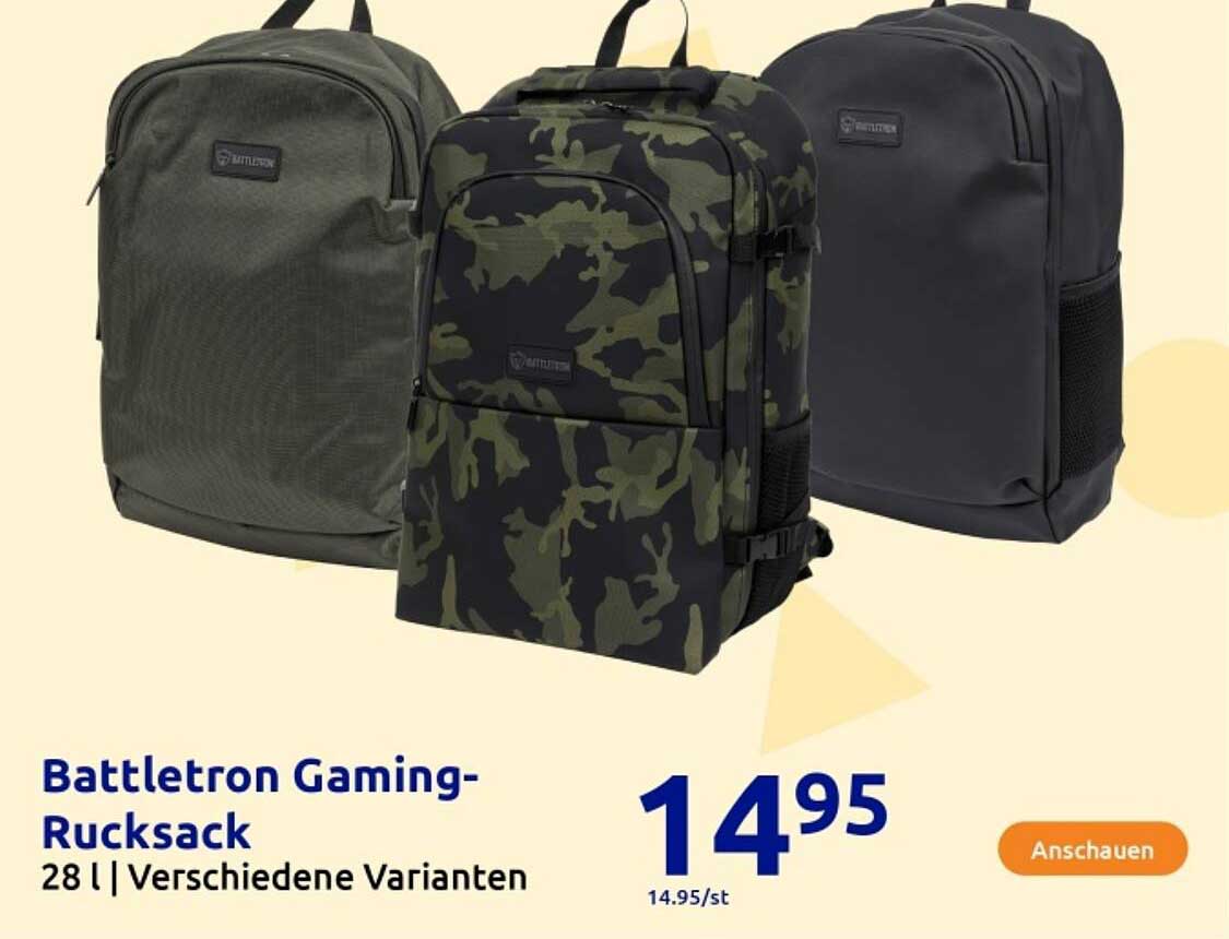 Battletron Gaming-Rucksack 28 l | Verschiedene Varianten