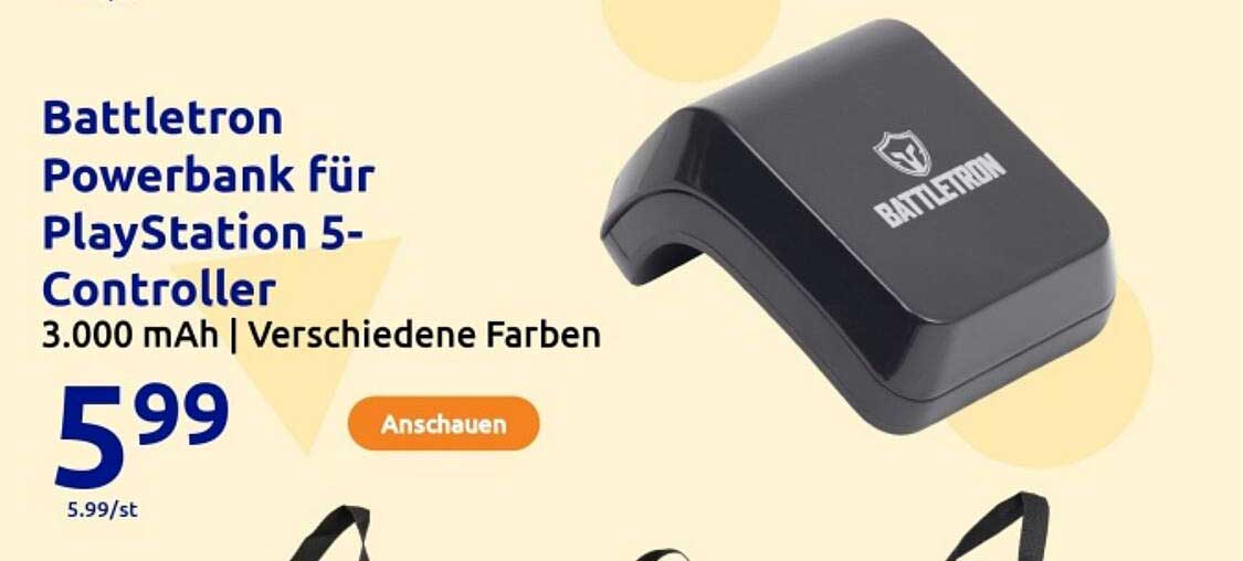 Battletron Powerbank für PlayStation 5-Controller