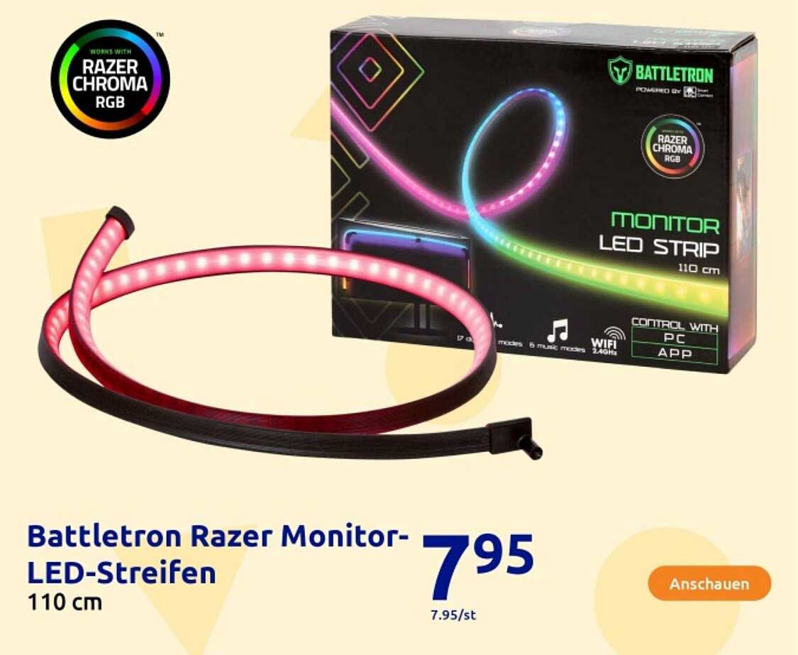 Battletron Razer Monitor-LED-Streifen 110 cm