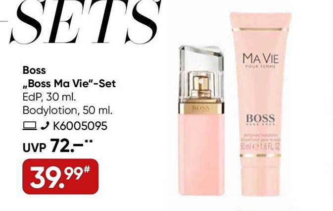 Boss „Ma Vie“-Set EdP, 30 ml & Bodylotion, 50 ml