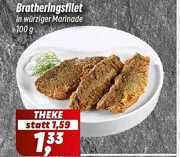 Bratheringsfilet in würziger Marinade 100 g