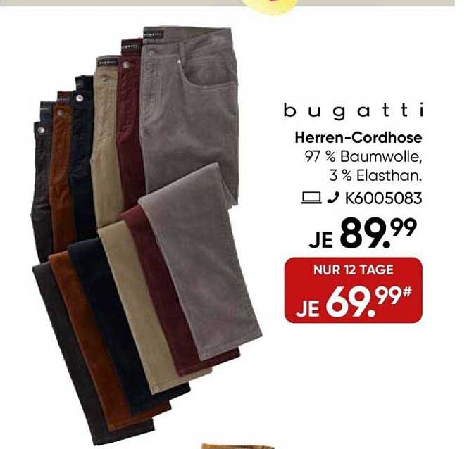 bugatti Herren-Cordhose