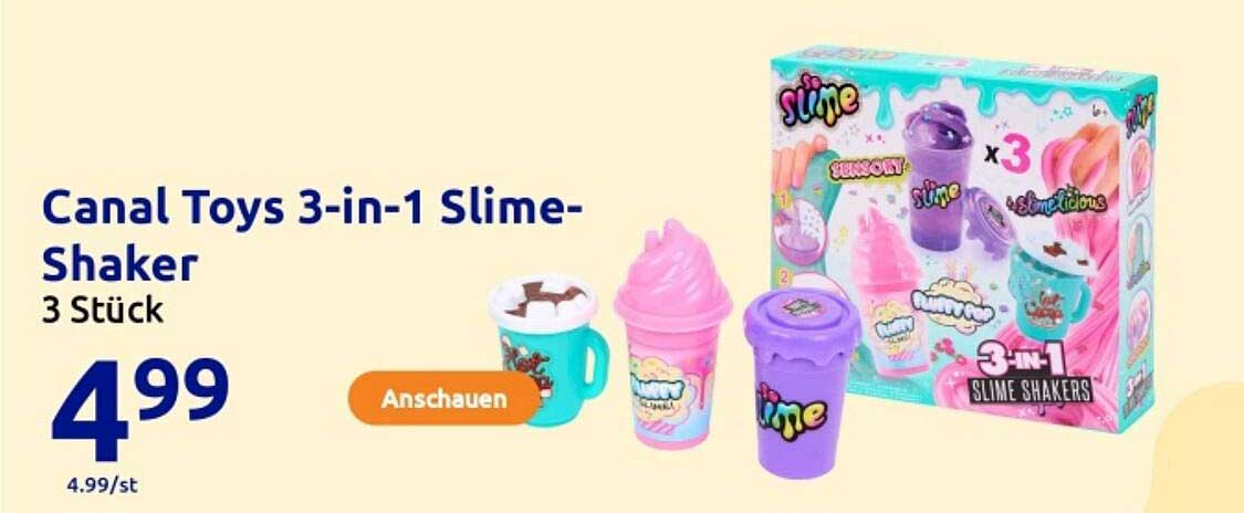 Canal Toys 3-in-1 Slime-Shaker 3 Stück