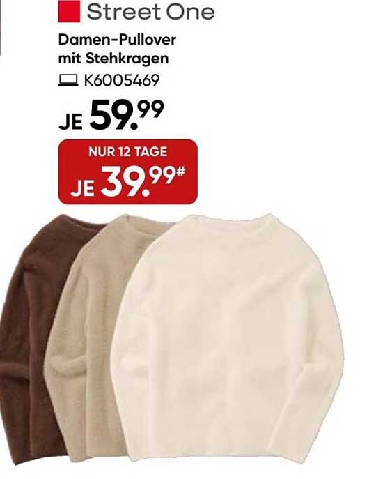 Damen-Pullover mit Stehkragen von Street One