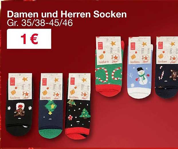 Damen und Herren Socken Gr. 35/38-45/46