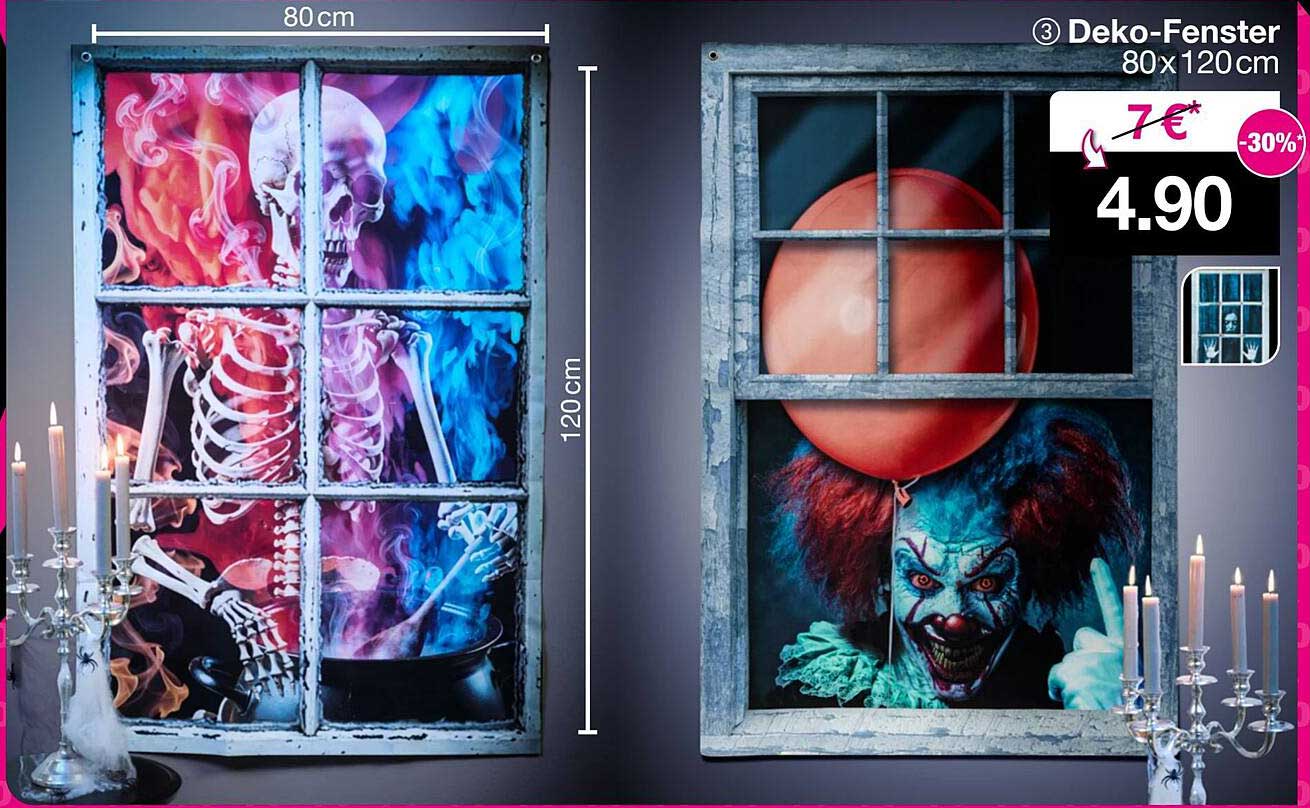 Deko-Fenster 80x120 cm