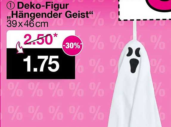 Deko-Figur „Hängender Geist“ 39x46cm