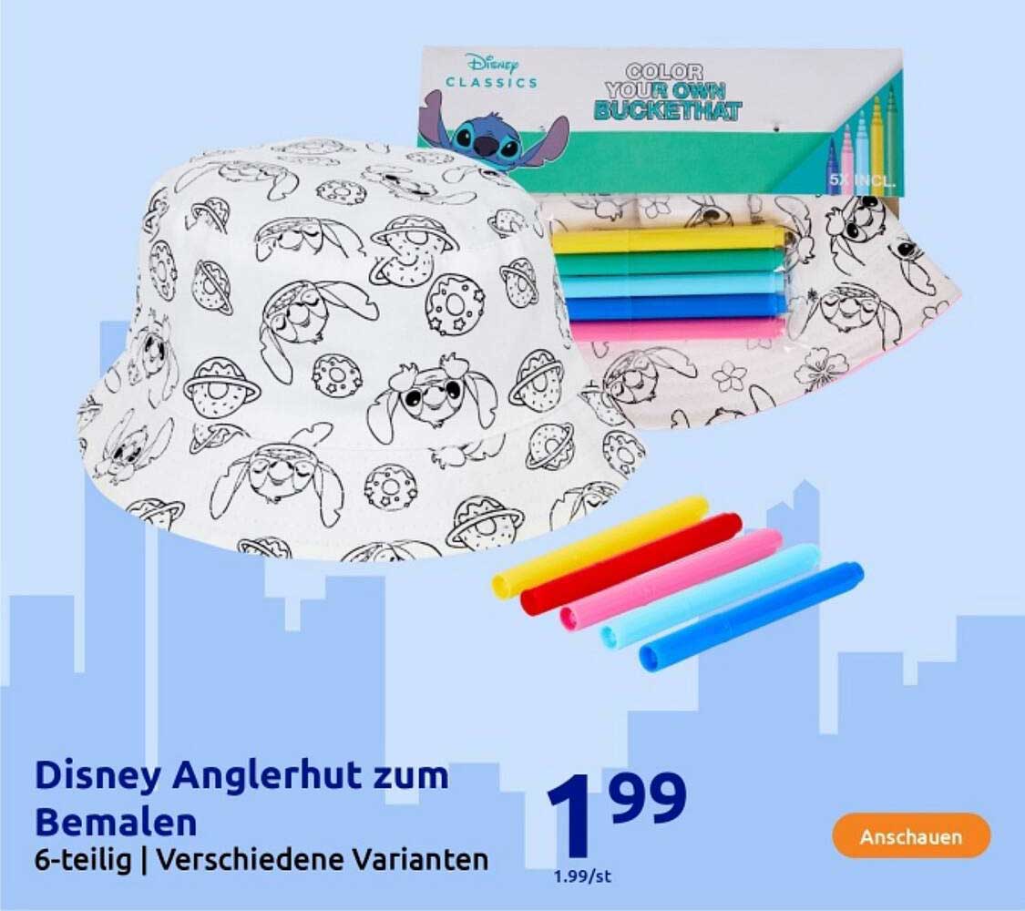 Disney Anglerhut zum Bemalen 6-teilig | Verschiedene Varianten