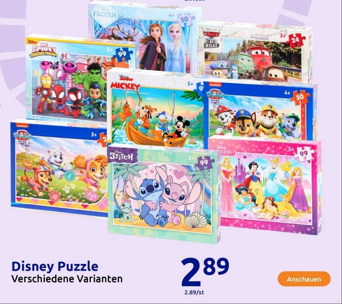 Disney Puzzle Verschiedene Varianten