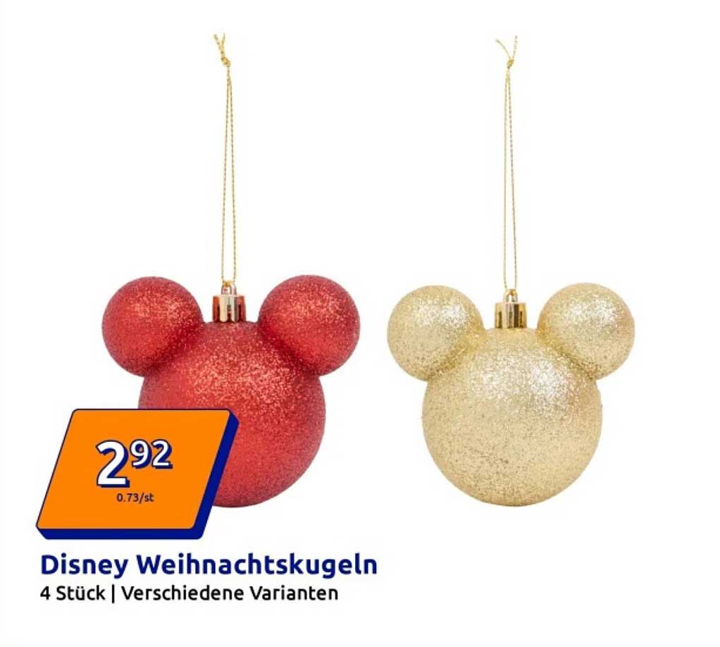 Disney Weihnachtskugeln - 4 Stück | Verschiedene Varianten