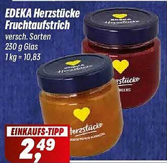 EDEKA Herzstücke Fruchtaufstrich – verschiedene Sorten