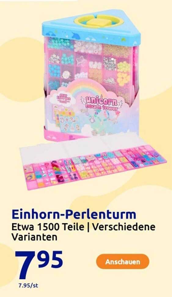 Einhorn-Perlenturm - Etwa 1500 Teile | Verschiedene Varianten