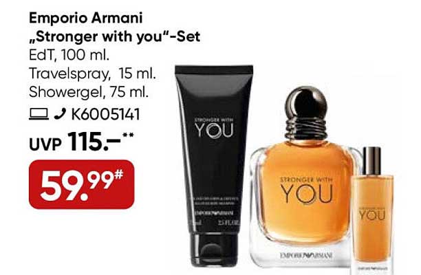 Emporio Armani „Stronger with you“-Set