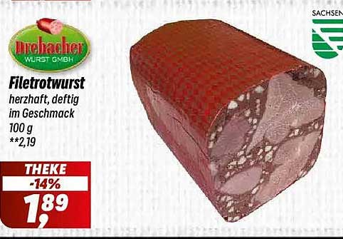 Filetrotwurst herzhaft, deftig im Geschmack