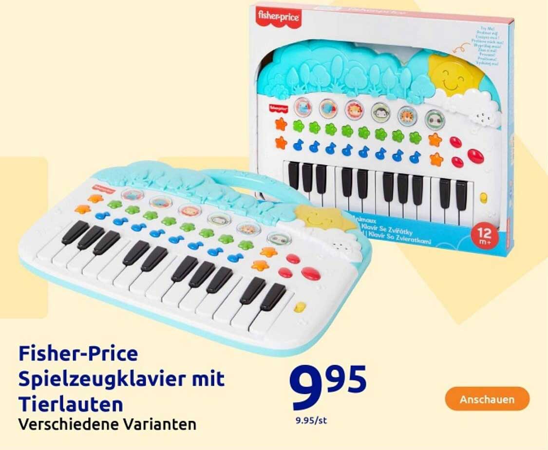 Fisher-Price Spielzeuggklavier mit Tierlauten