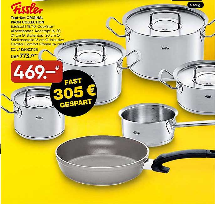 Fissler Topf-Set ORIGINAL PROFI COLLECTION 6-teilig